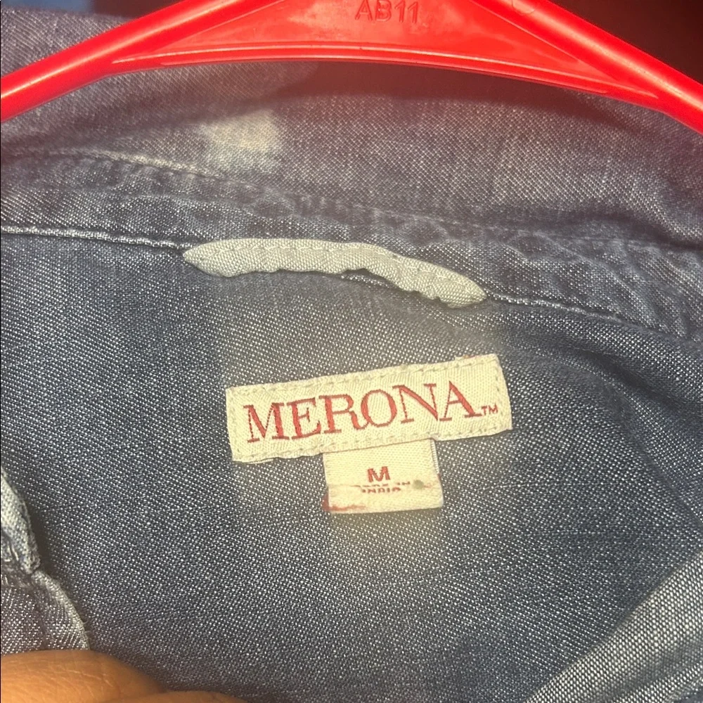 Merona Blue Denim Midi Dress - Picture 9 of 9